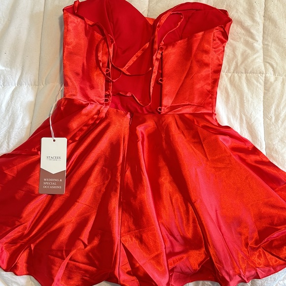 Red Mini Dress from Stacees - Picture 3 of 3